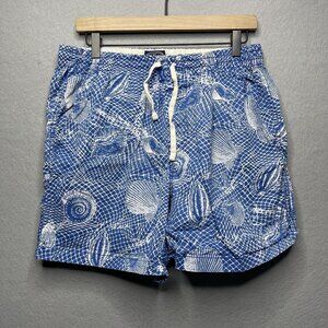 J.Crew 6'' dock short Seashell Print Mens Swim Trunks Size M